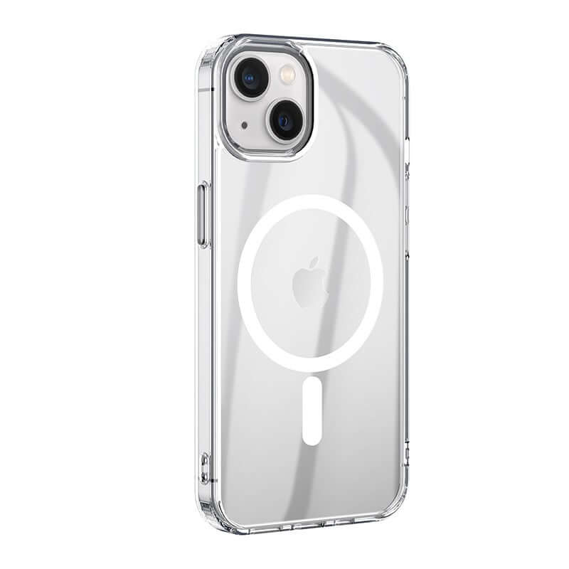 iPhone 14 Plus Magnetic Magsafe TPU Protection Transparent Back Case