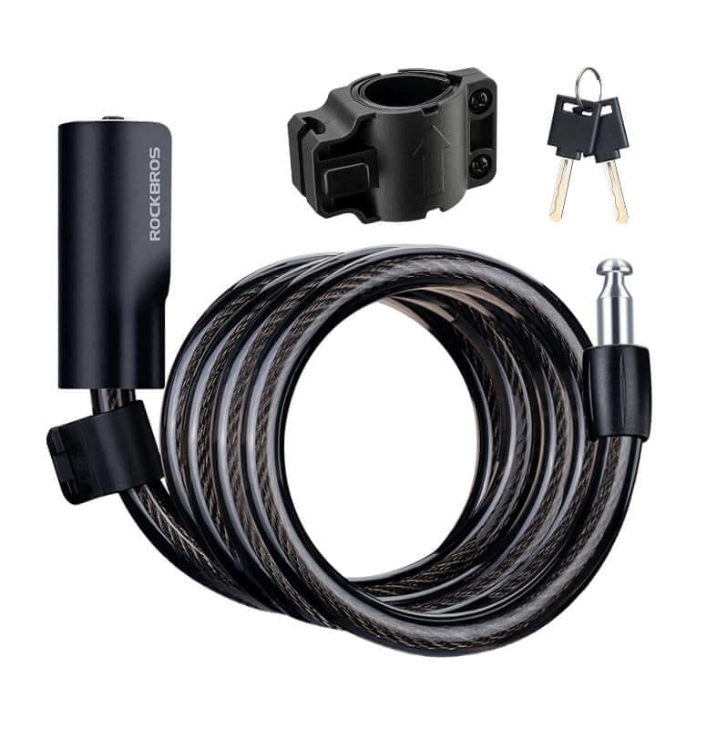 Bicycle Bike Anti-Theft Zinc Alloy Steel Lock Portable with 2 keys