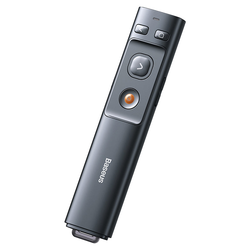 Wireless Presenter with USB-A & USB-C Receiver (Red Laser)