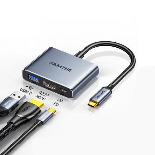 3 IN 1 USB-C to 4K HDMI USB3.0 PD100W Converter Adapter
