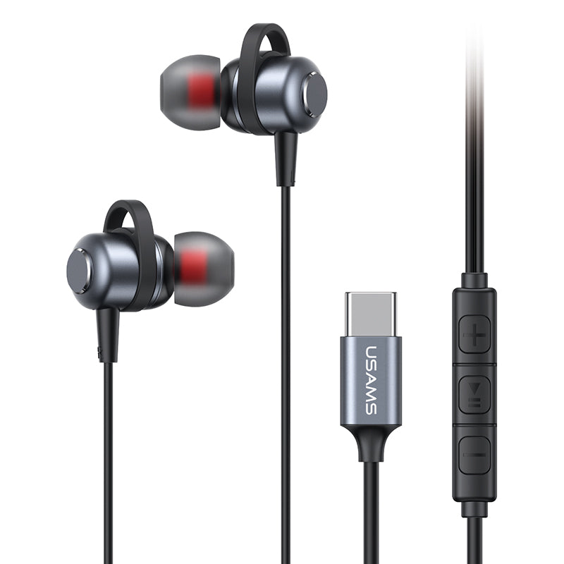 Wired USB-C Earphone Headset with Mic 1.2M