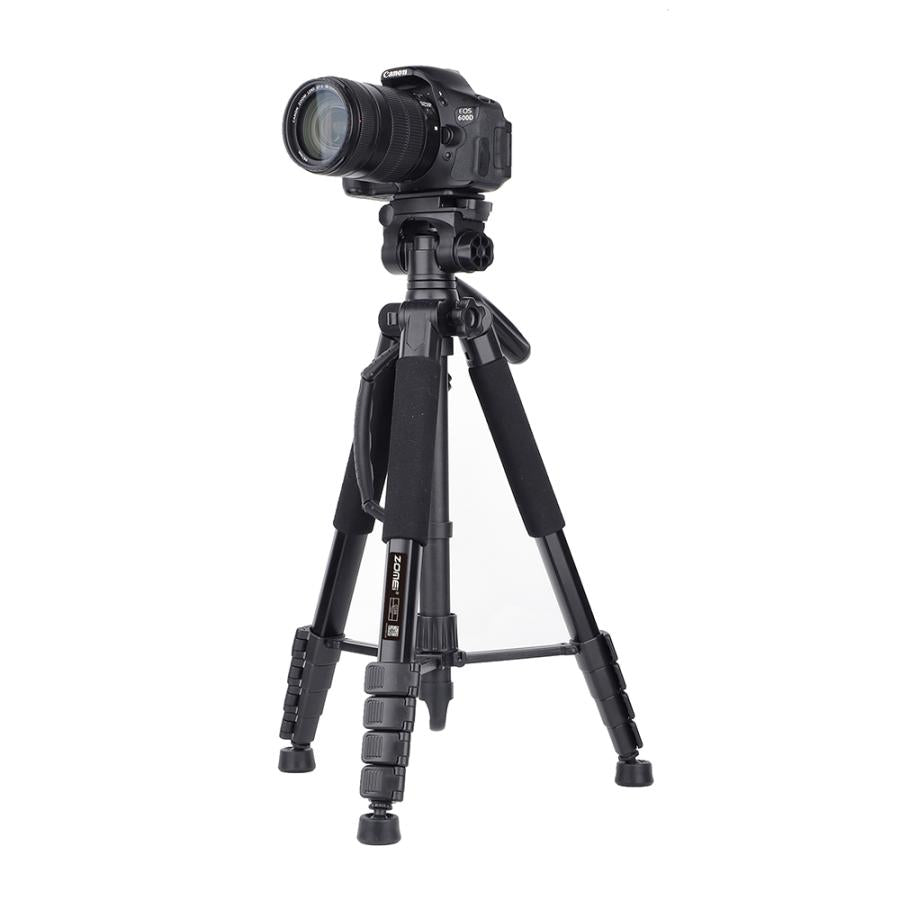 Camera Tripod with Phone Holder Lightweight Travel Max up 1.88m