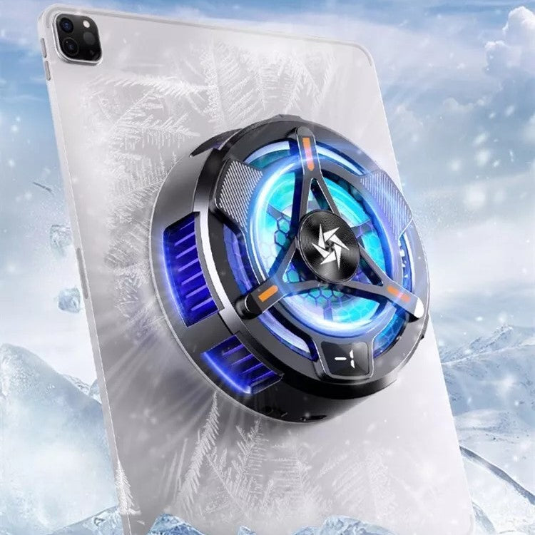 Magnetic iPad Tablet Cooling Fan Radiator with Temperature Display