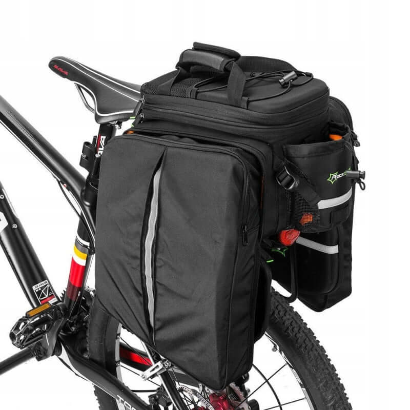 Extensible Cycling Bicycle Bike Panniers Trunk Bag Rear Rack Bag Carrier Seat Bag