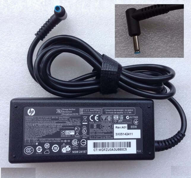 HP 65W 19.5V 3.33A 4.5x3.0mm blue Tip X360 430 440 450 470 G5 adapter