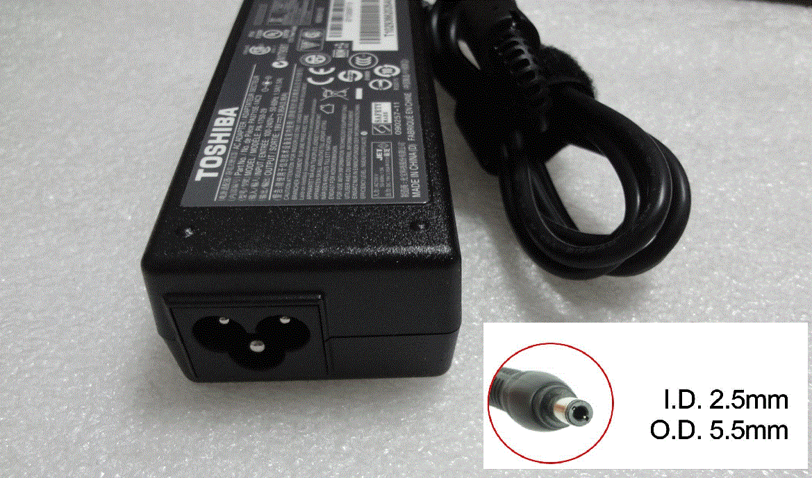 Toshiba 19V 3.95A 5.5mmX2.5mm 75W C850 C650 C660 C665 L850 L750 Adapter