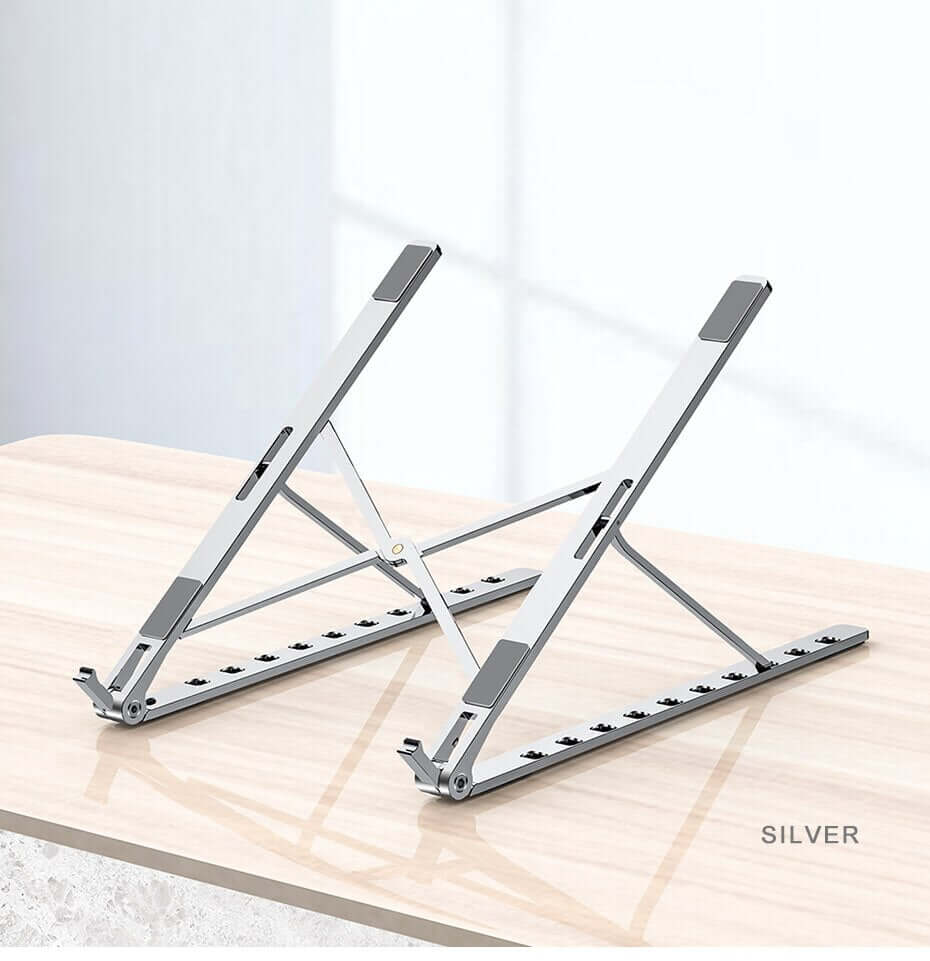 Aluminum Alloy Laptop Stand Desktop Notebook Tablet Holder Adjustable Foldable