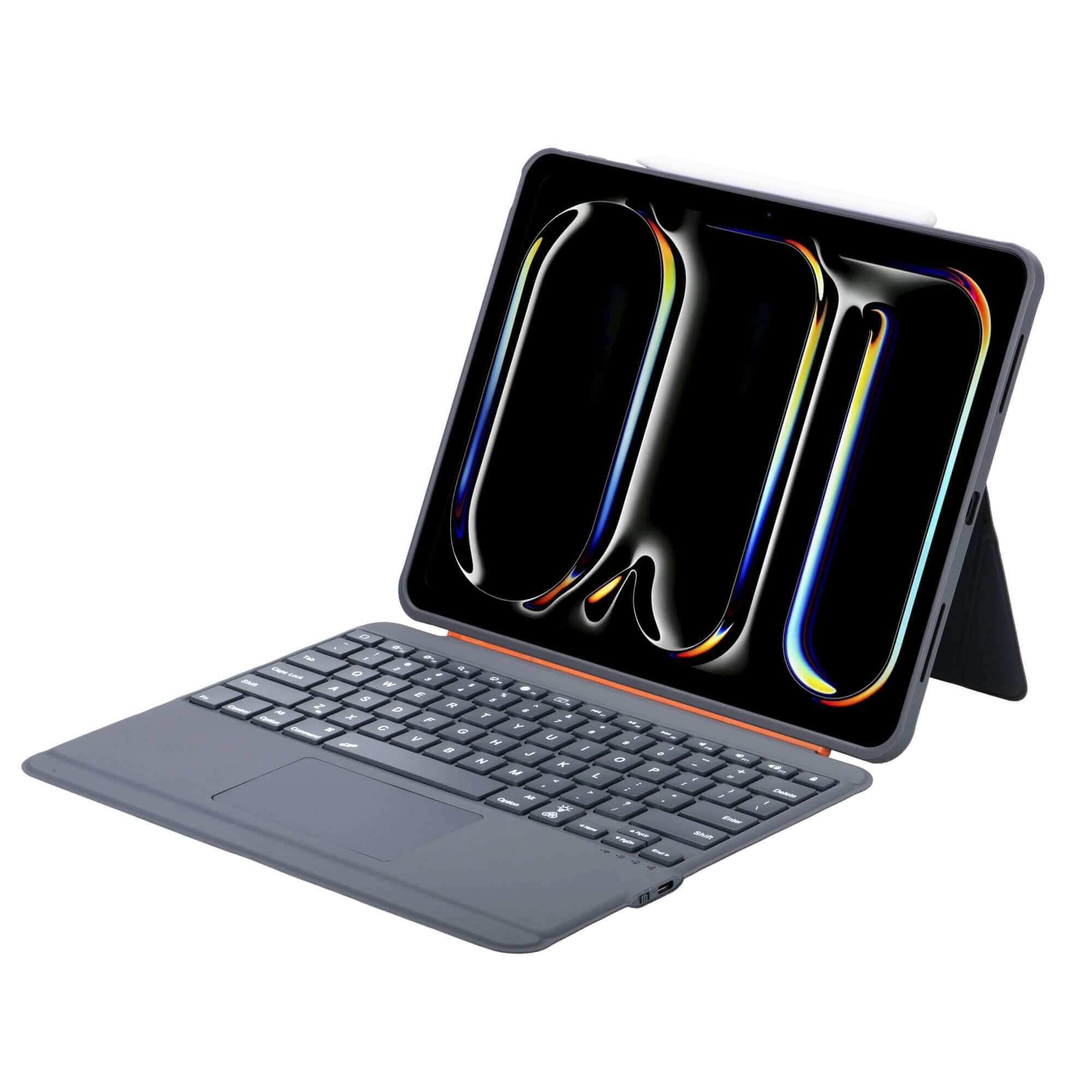 iPad Pro 13 M4 2024 Detachable Bluetooth Keyboard With Stand Case