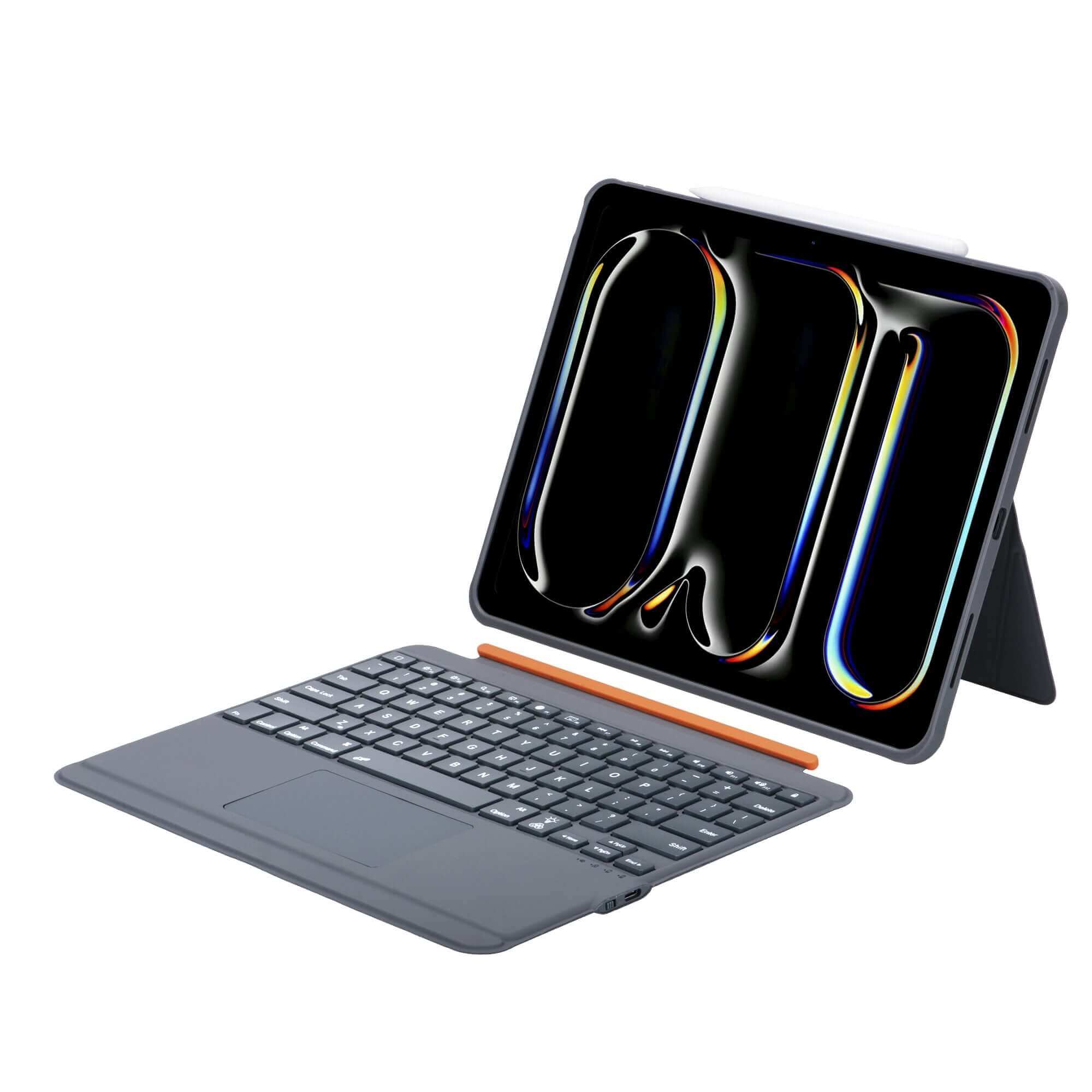 iPad Pro 13 M4 2024 Detachable Bluetooth Keyboard With Stand Case