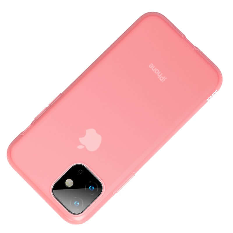 iPhone 11 6.1 inch Jelly Liquid Silica Gel Back Protective Case -Pink