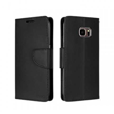Samsung Galaxy S8 Plus Stand Flip wallet Case-Black