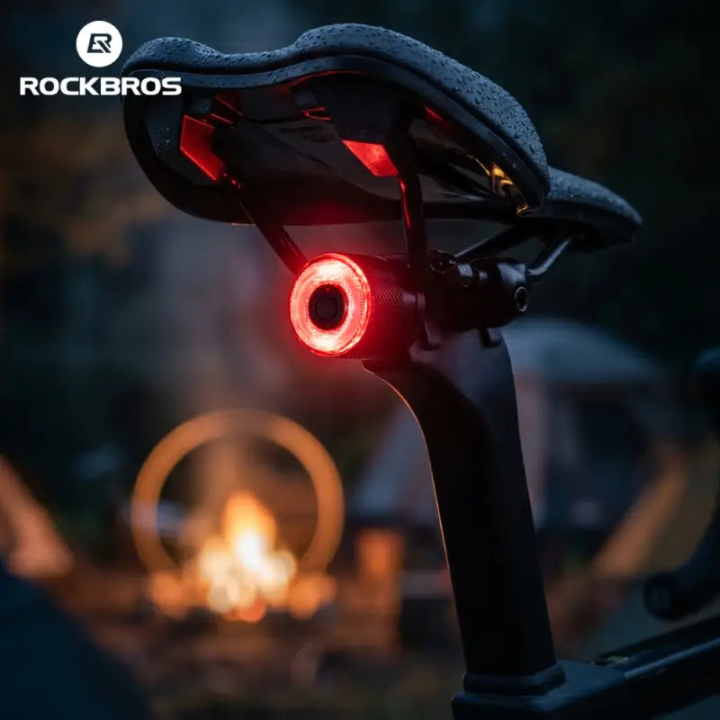 Bicycle Bike TailLight Waterproof Brake Sensing Rear RGB Light