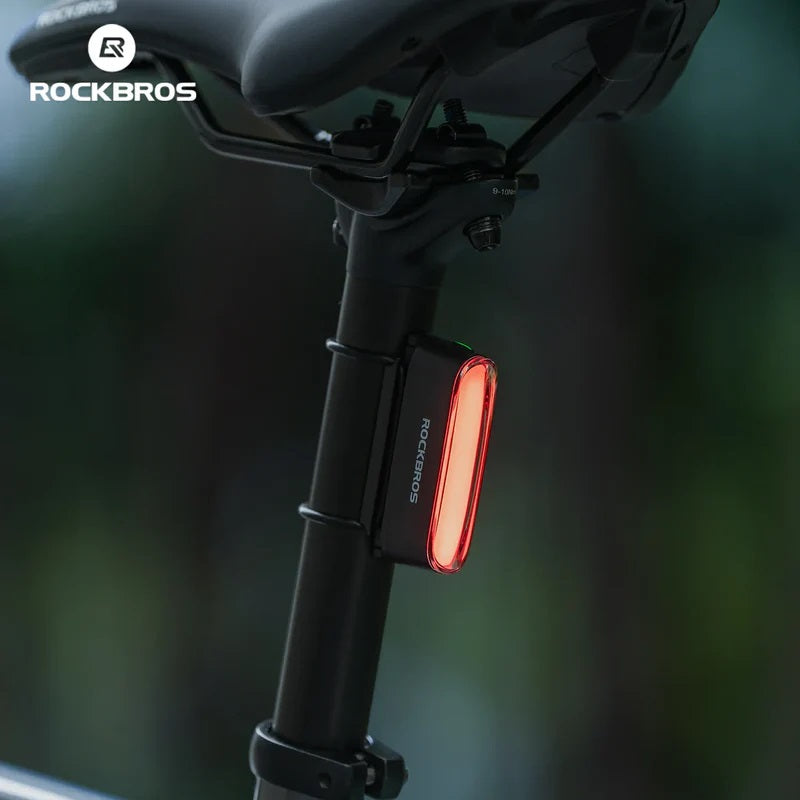 Magnetic Smart Bike Tail Light Rechargeable Rear Light with Brake Sensor