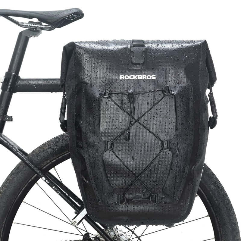Waterproof Bike Rear Rack Carrier Trunk Travel Pannier Bag 25L