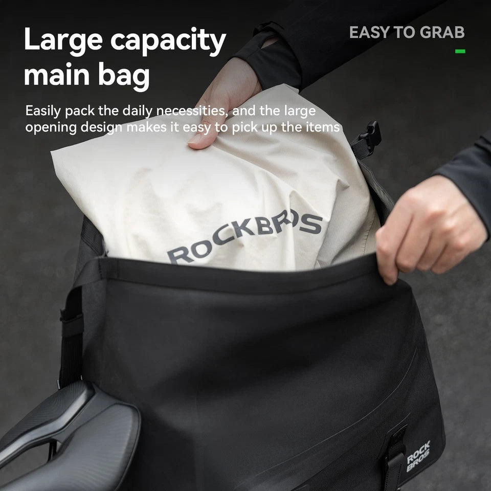 Bicycle Waterproof Pannier Rack Bag Up to 16L