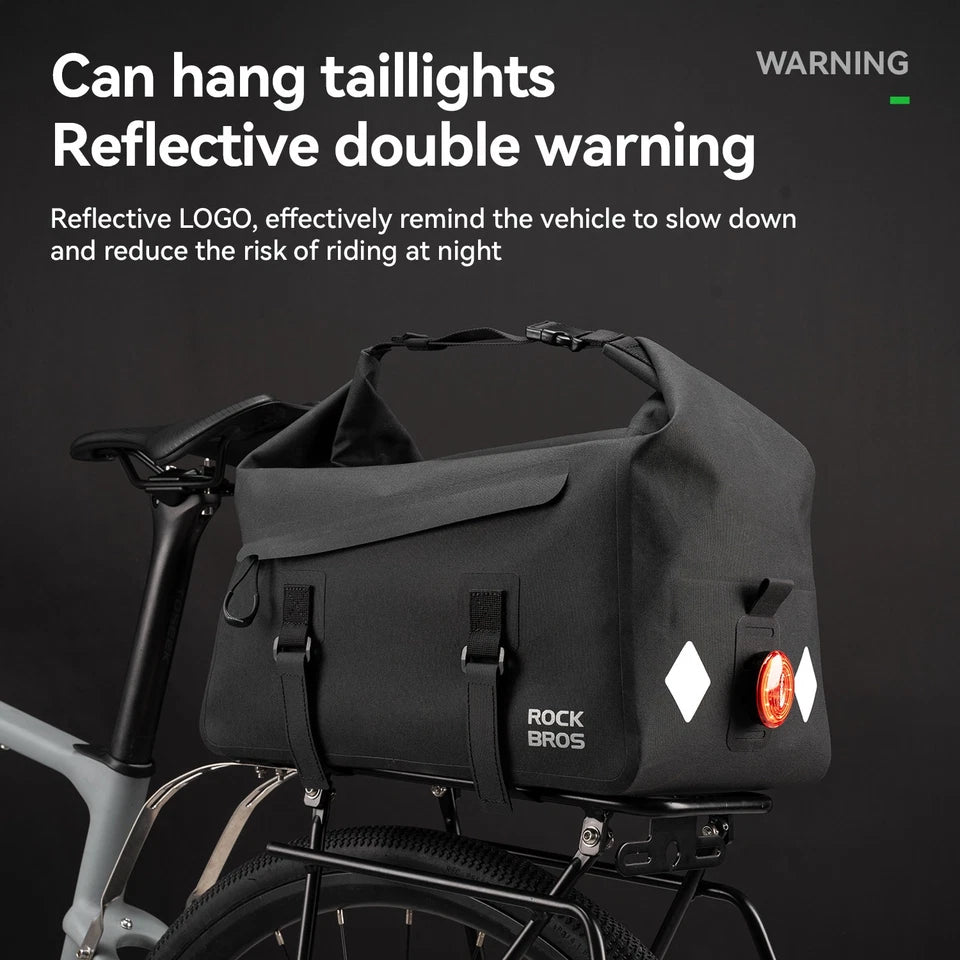 Bicycle Waterproof Pannier Rack Bag Up to 16L