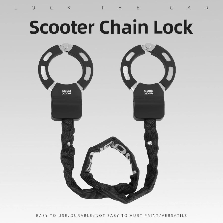 Scooter Bike Chain Anti-Theft Ring Lock with 2 keys