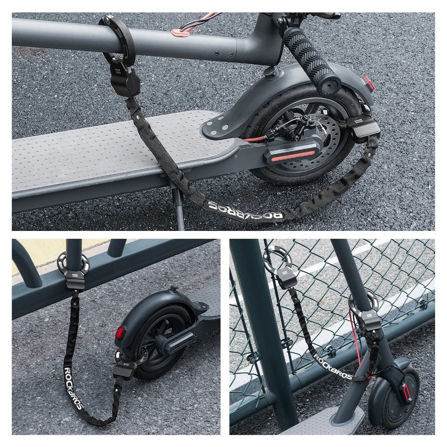 Scooter Bike Chain Anti-Theft Ring Lock with 2 keys