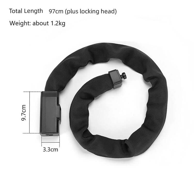 Bike Chain Lock Thick Security Bicycle Anti-Theft Lock with 3 Keys