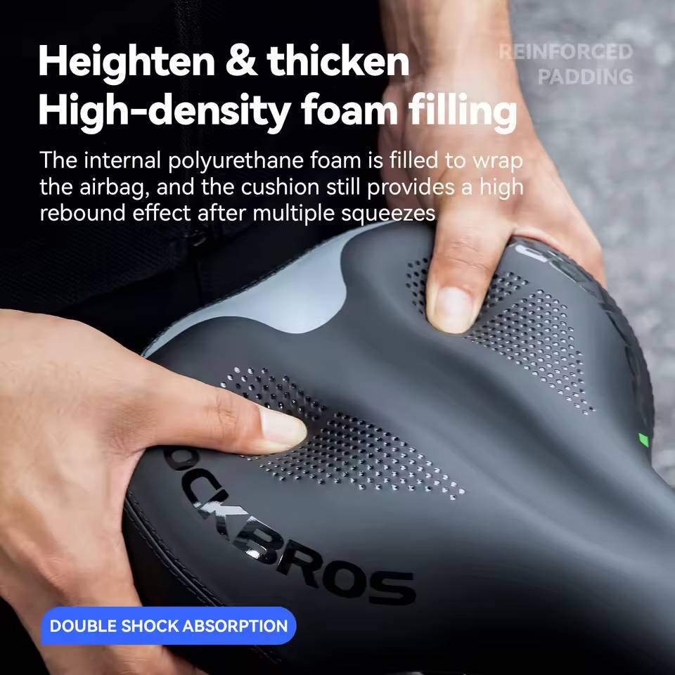 Comfort Air Bike Saddle Inflatable Shock Absorbing Seat for MTB Road Bikes