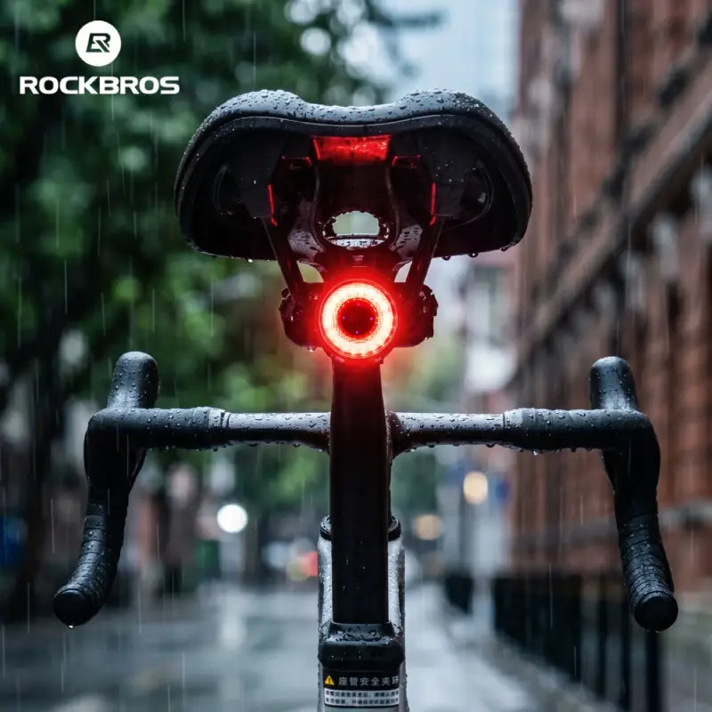 Bicycle Bike TailLight Waterproof Brake Sensing Rear RGB Light