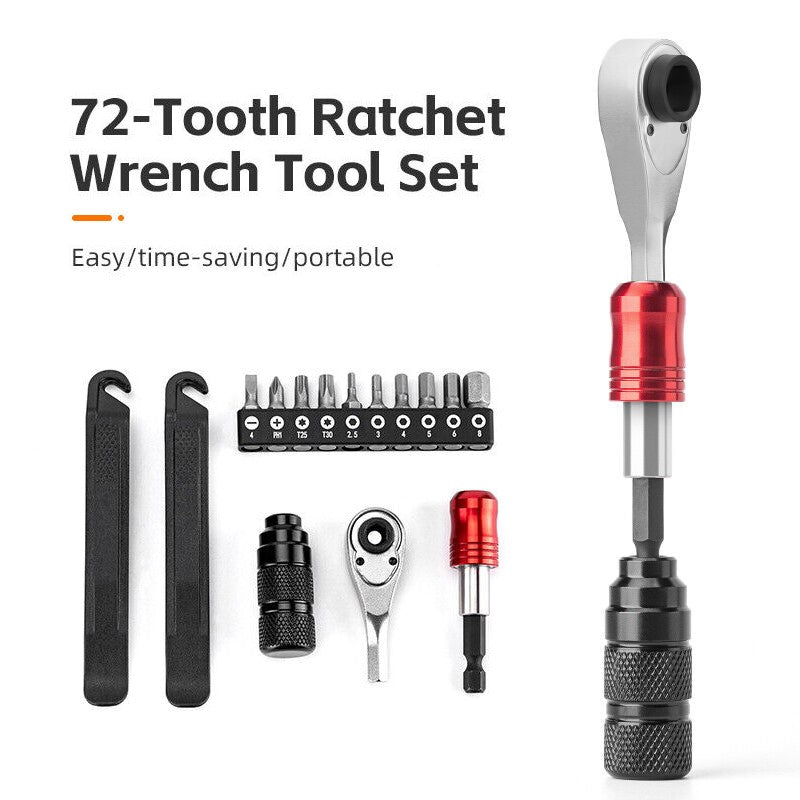 Portable Tool Repair Tools Kits Ratchet Wrench Set Torque Screwdriver