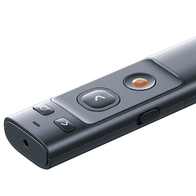 Wireless Presenter with USB-A & USB-C Receiver (Red Laser)