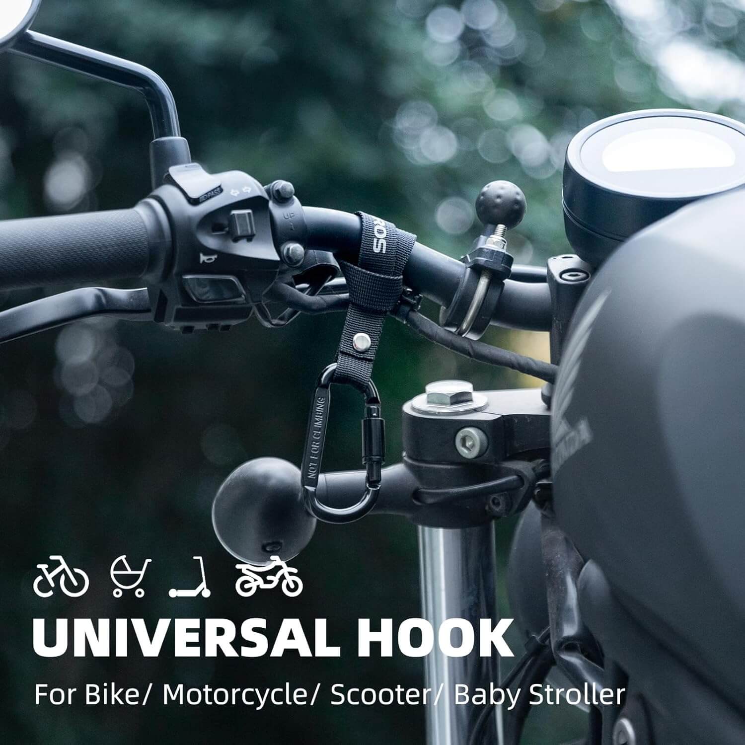 Bike Motorbike Scooter Universal Strap Hook Hanging Buckle