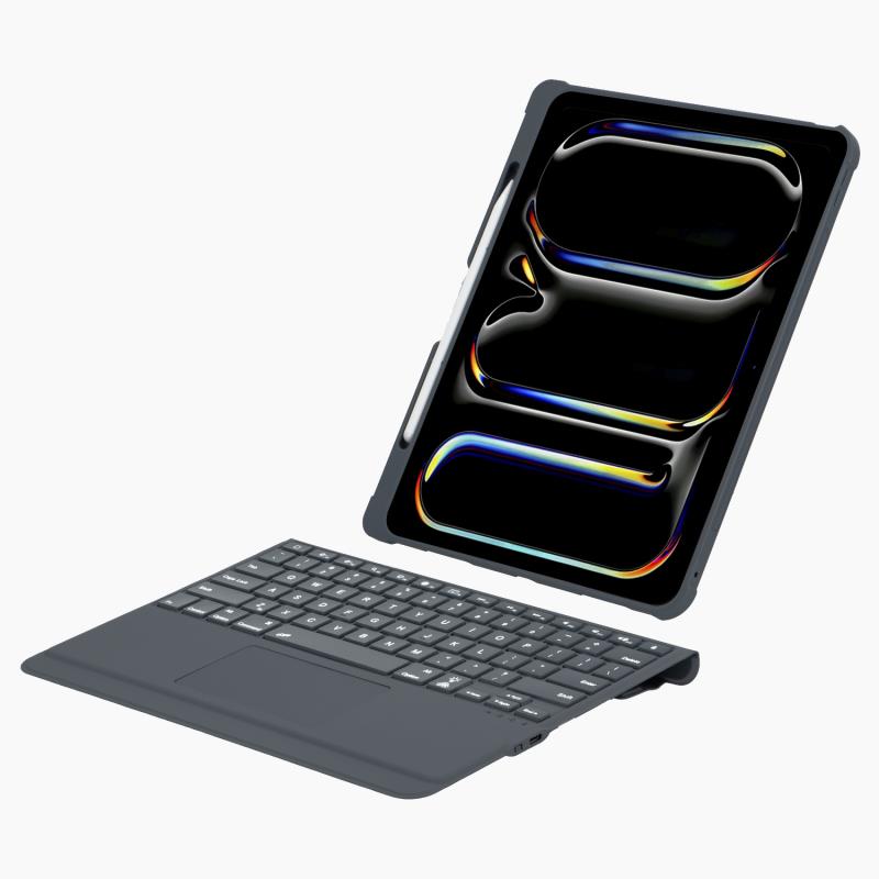 iPad Pro 13 2024 2025 Adjustable stand case keyboard with Trackpad
