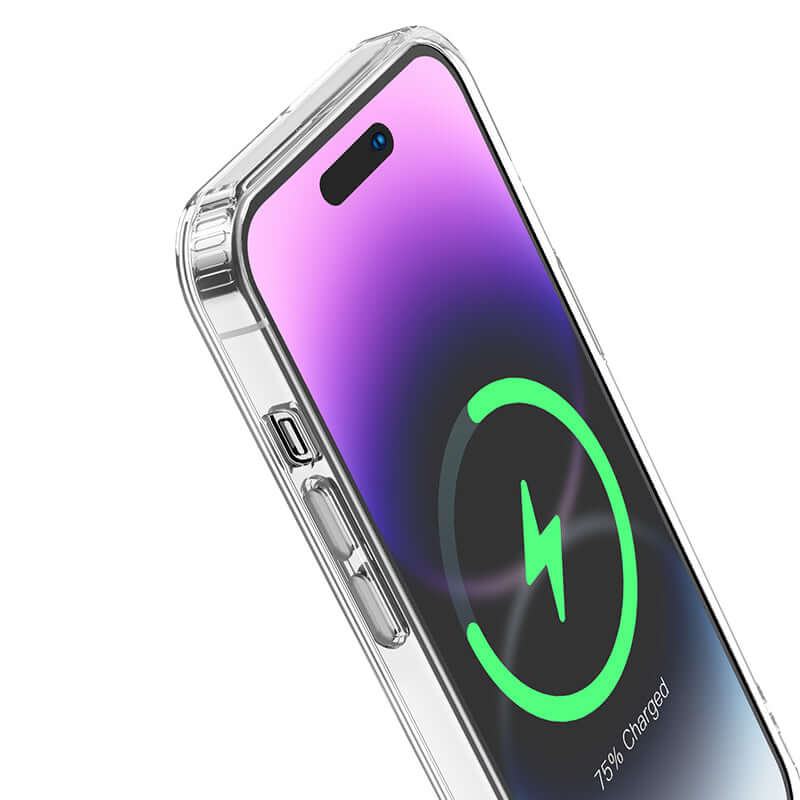 iPhone 14 Pro Magnetic Magsafe TPU Protection Transparent Back Case