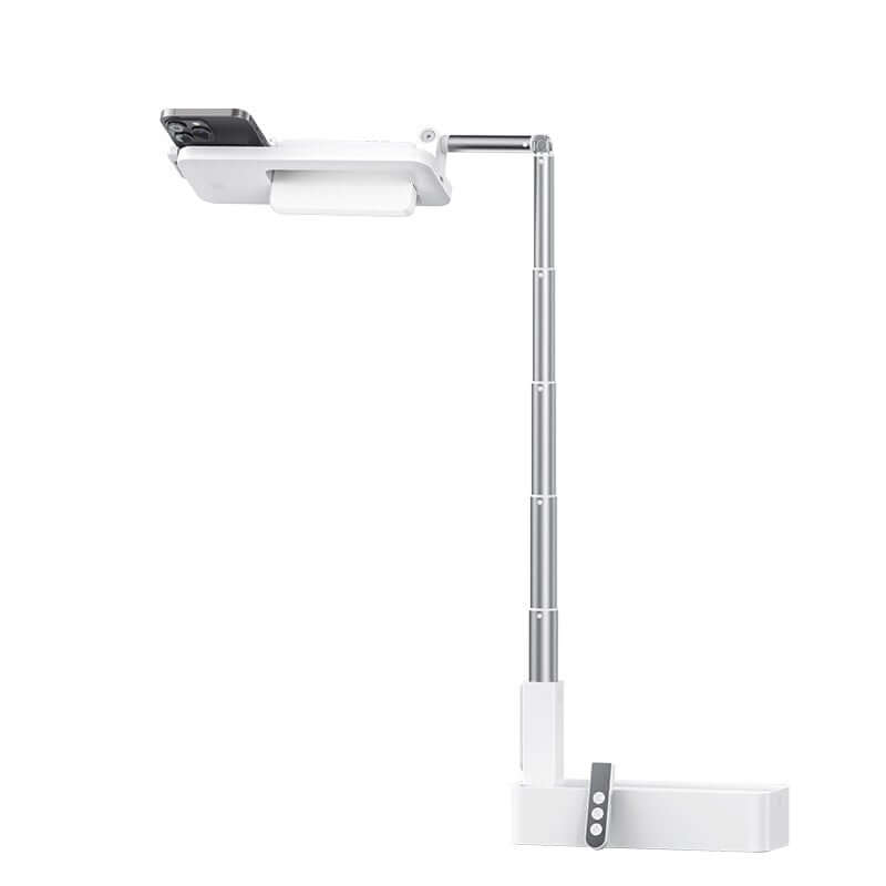 Portable Phone Holder Selfie Stick with Light Desk LED Fill Lights Rechargeable