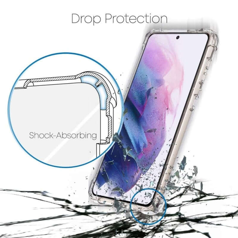 Samsung Galaxy S21 (6.2"-2021) Shockproof Clear Case