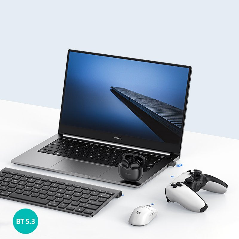 USB Bluetooth 5.3 Adapter Dongle Wireless Receiver for Laptop PC