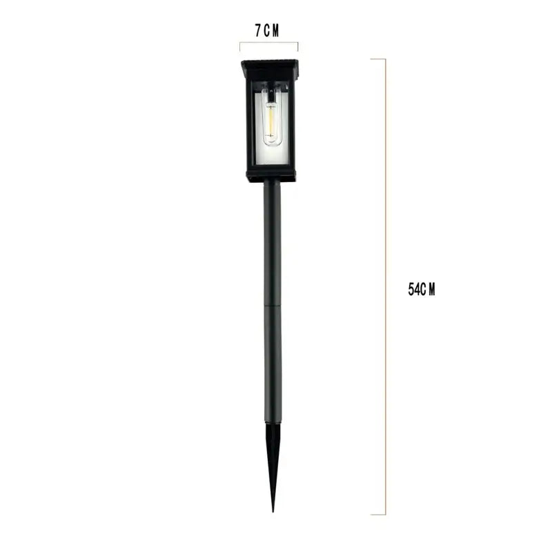 2 Pack Outdoor Solar Pathway Lights Waterproof Garden Lawn Lamps