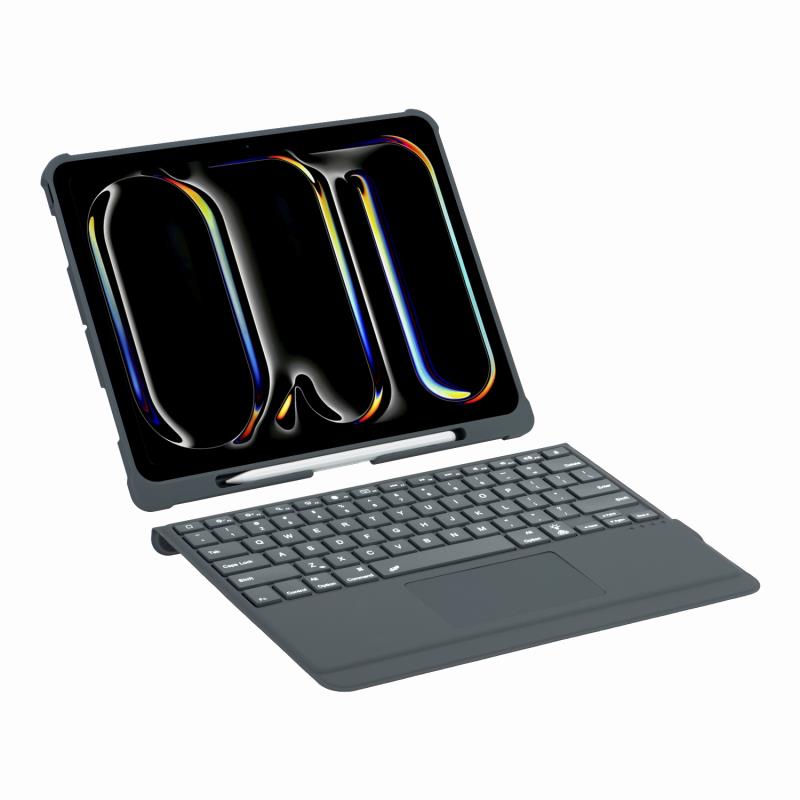 iPad Pro 13 2024 2025 Adjustable stand case keyboard with Trackpad