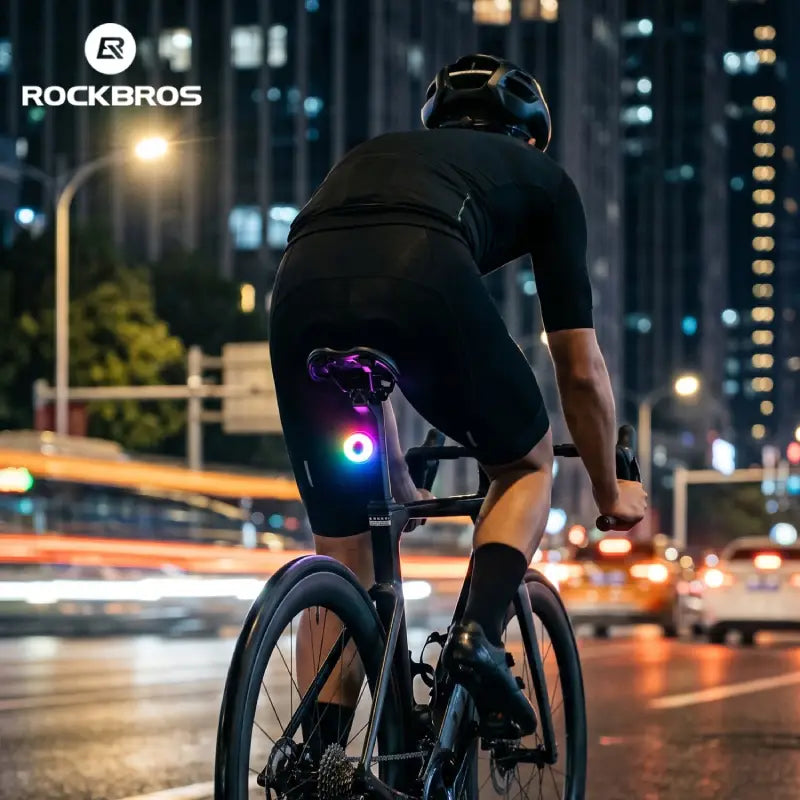 Bicycle Bike TailLight Waterproof Brake Sensing Rear RGB Light