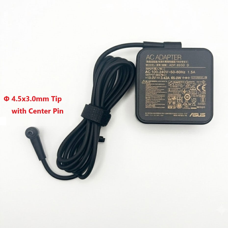 Asus 65W 19v 3.42A 4.5x3.0mm with central pin laptop adapter