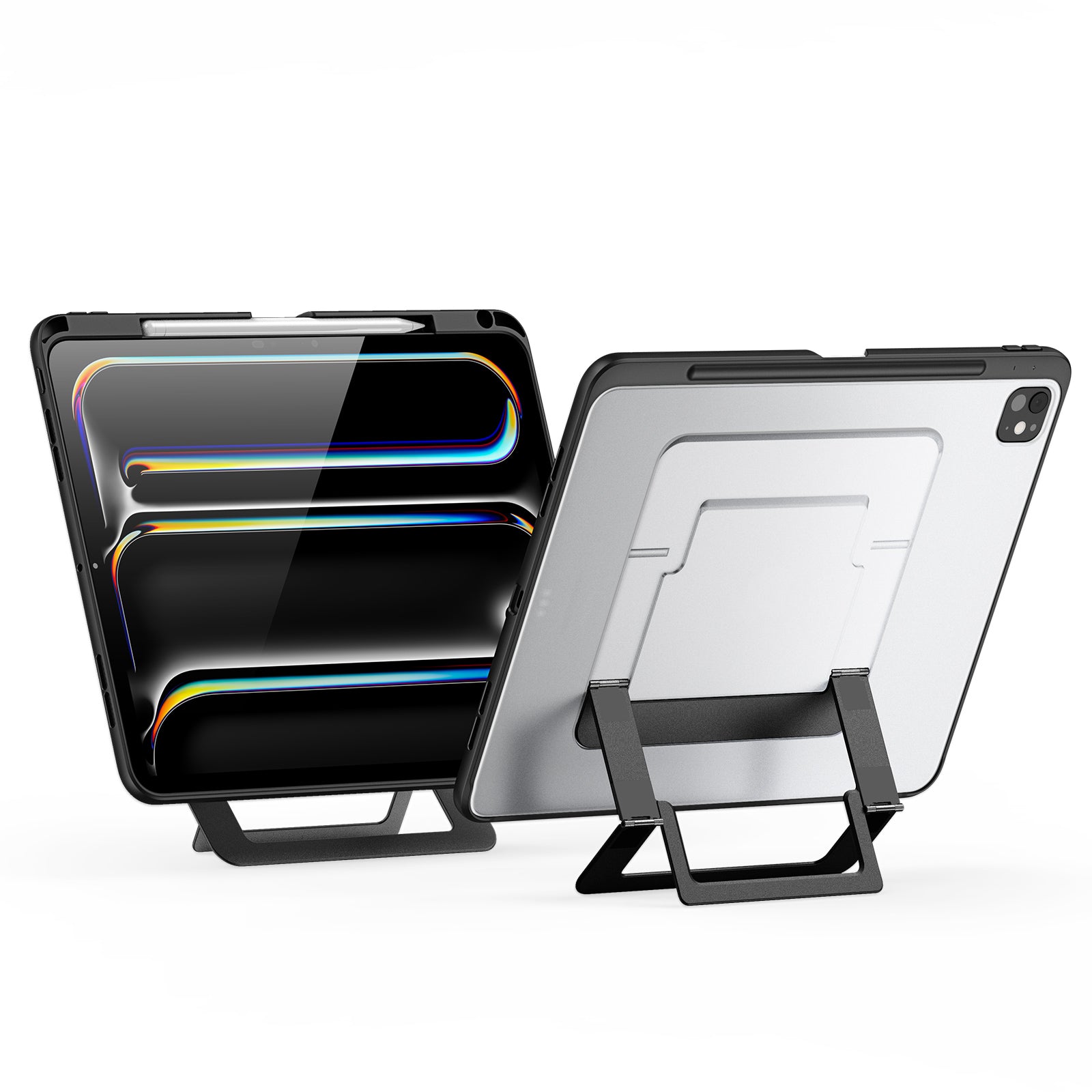 iPad Pro 13 2024/2025 Back Stand Case with Pencil Holder