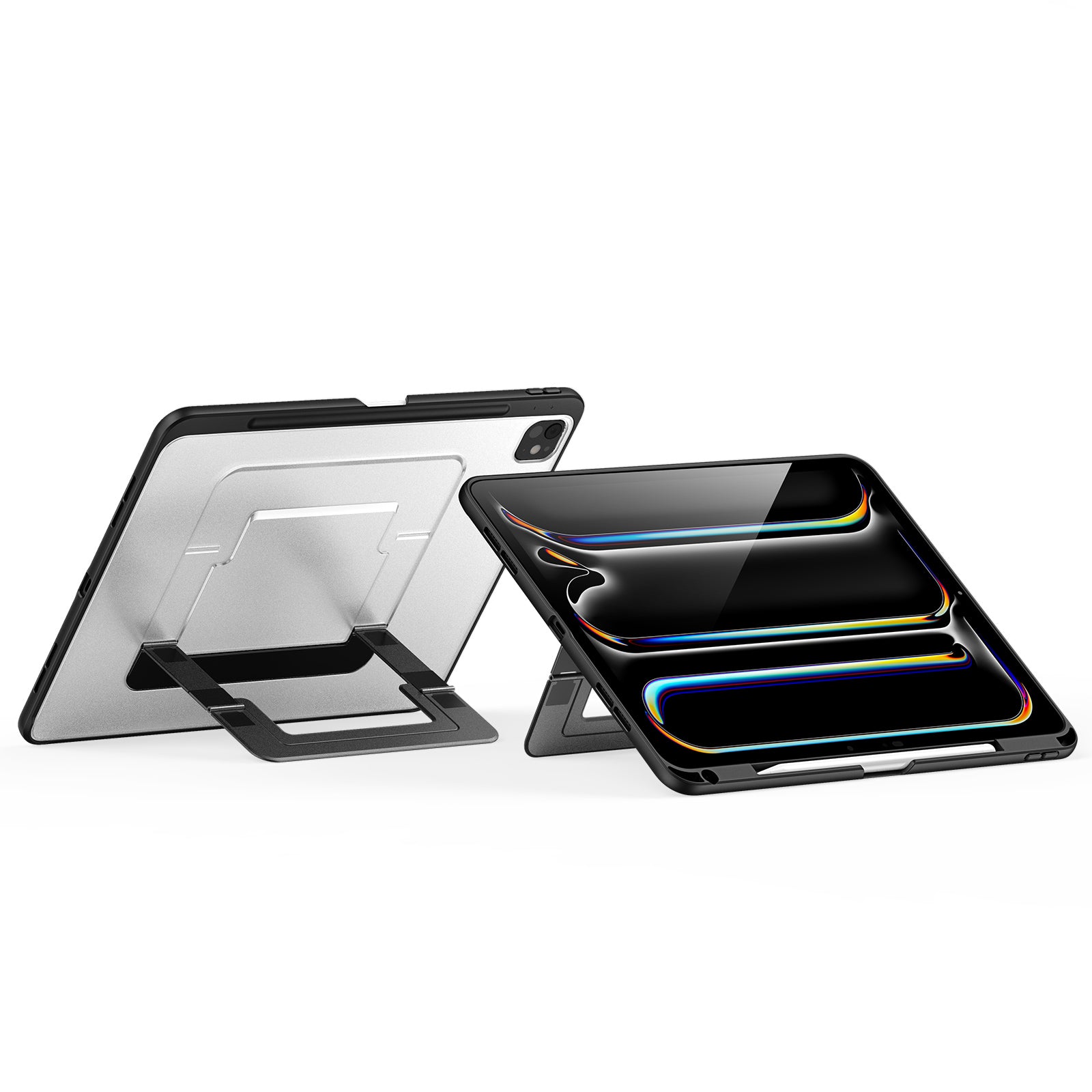 iPad Pro 13 2024/2025 Back Stand Case with Pencil Holder