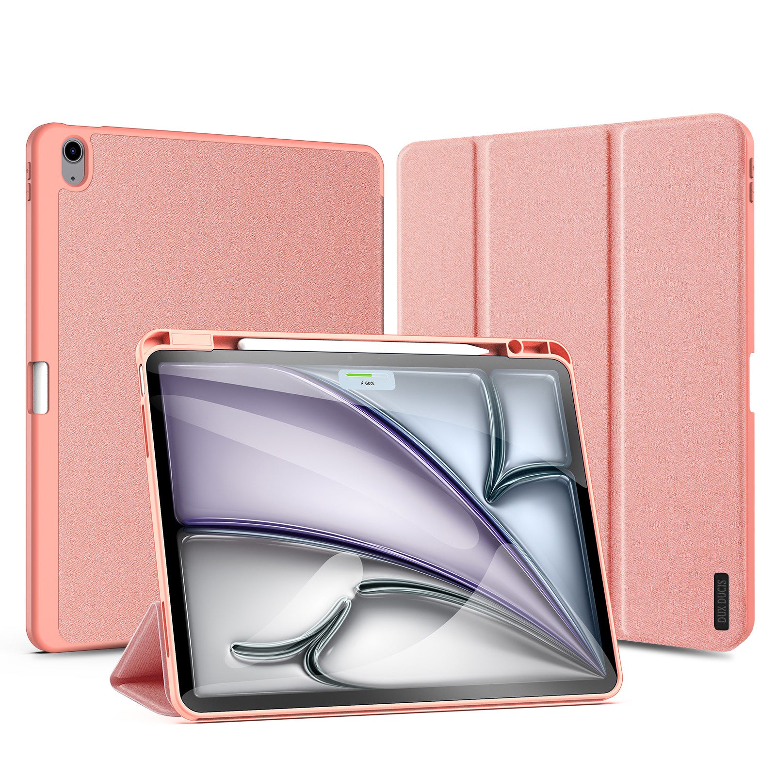 iPad Air 13 2024/2025 Flip Trifold Stand Case Cover with Pencil Holder