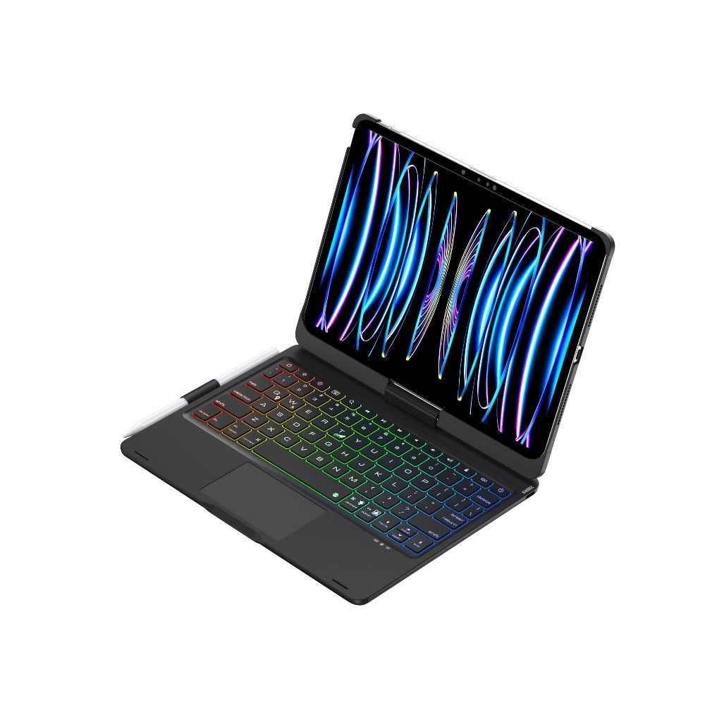 iPad 11" Air 5/4 A16 10th Backlit 360° Rotatable Bluetooth keyboard case