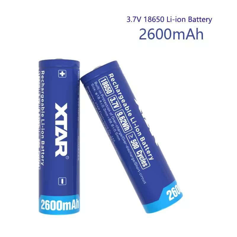 18650 2600mAh Rechargeable Li-ion 3.7V Battery- 1 Pack