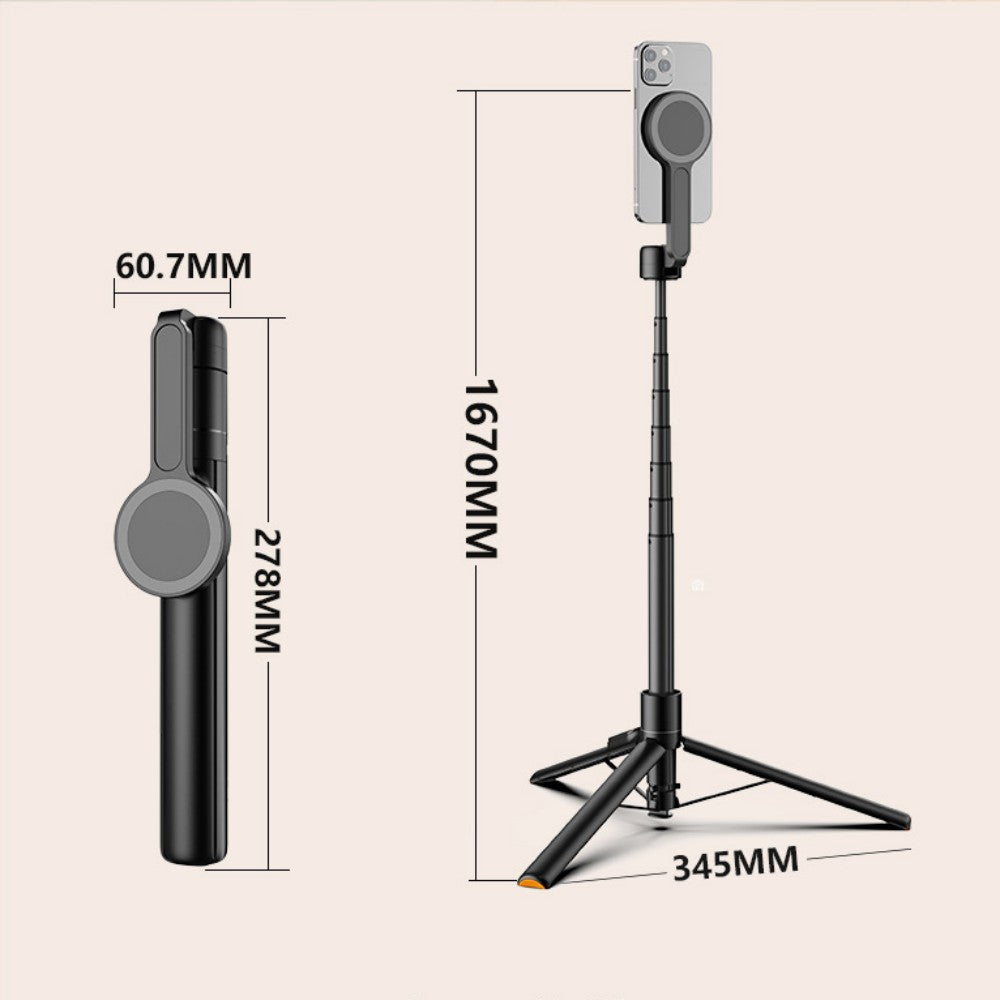 MagSafe Phone Selfie Stick with One-Touch Pop-Out Base