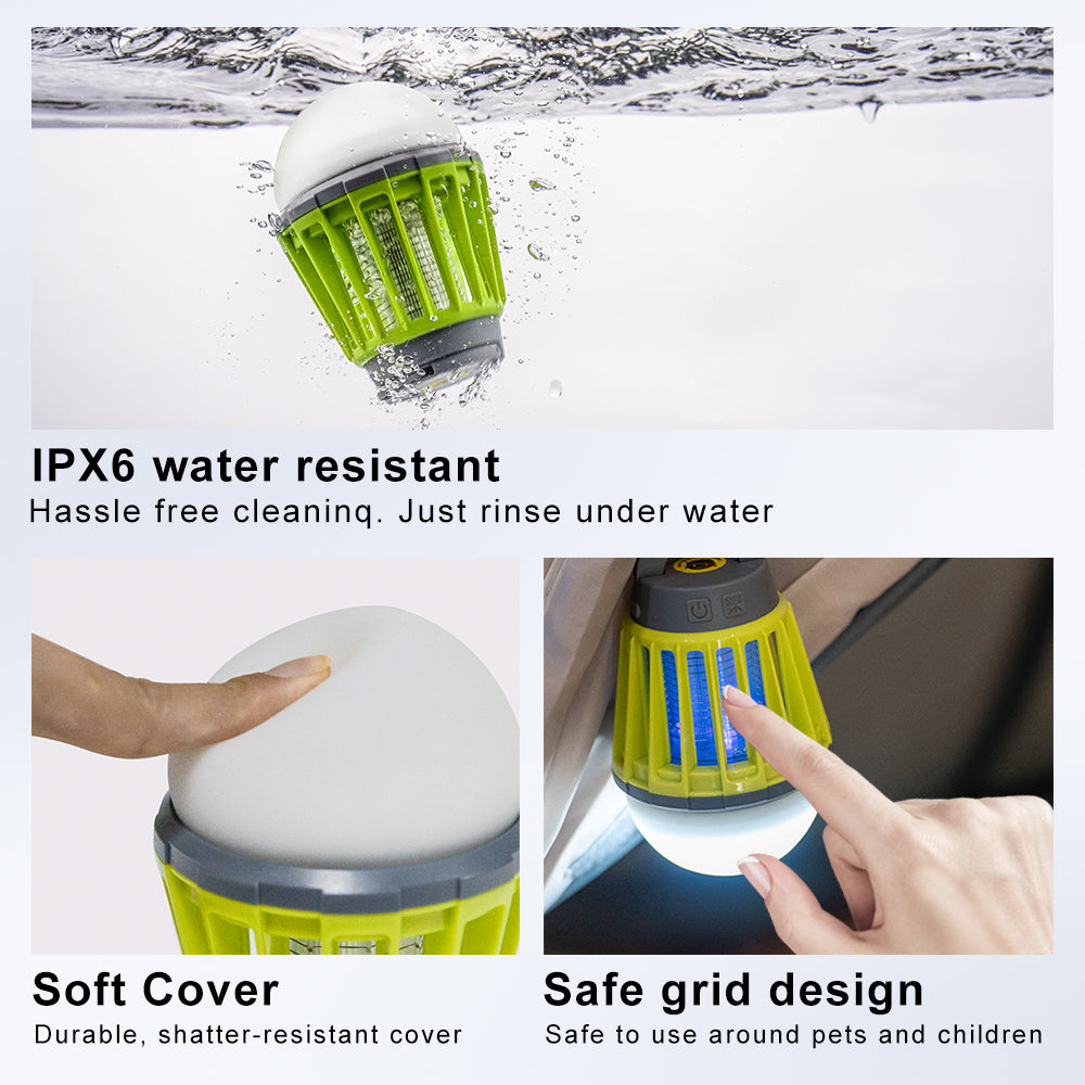 Outdoor Waterproof Camping Lantern with UV Mosquito Killer