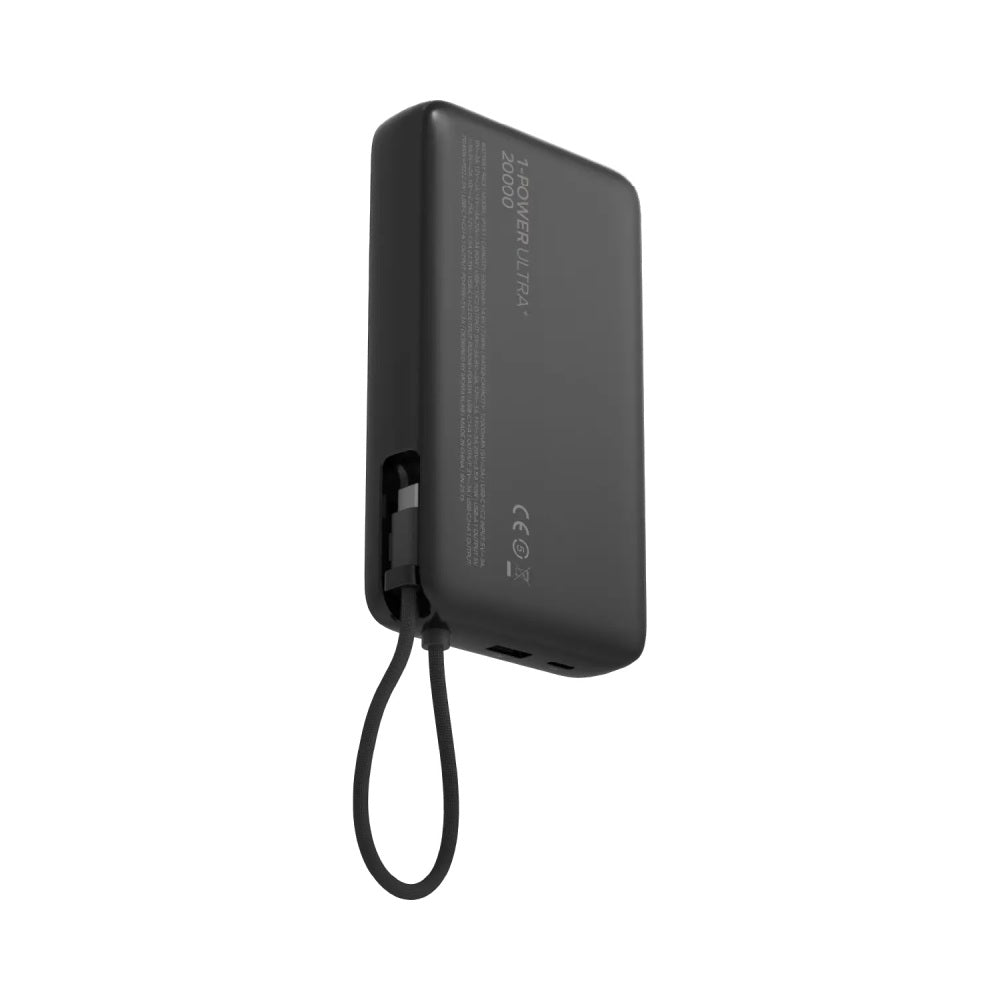 70W Power Bank 20000mAh with Built-in USB-C Charging Cable
