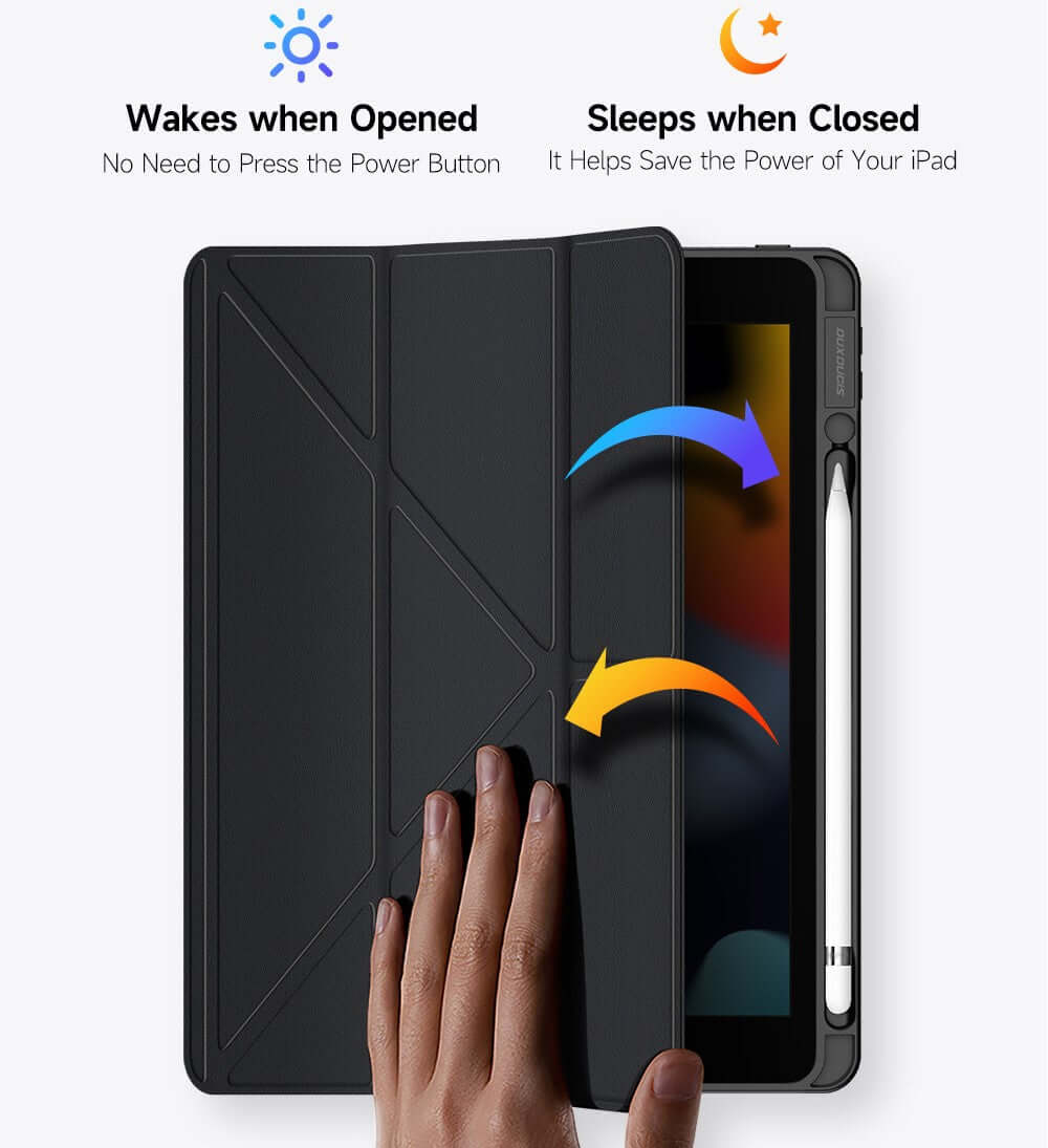 iPad 10.2 7th 8th 9th Smart Case with Pencil Holder