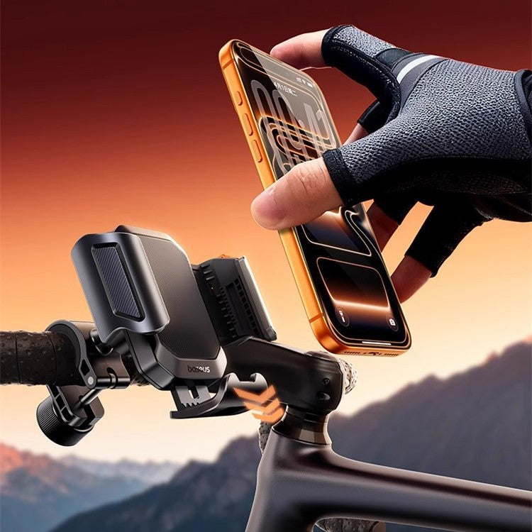 Bicycle Handlebar Mount Phone Holder One-Hand Operation