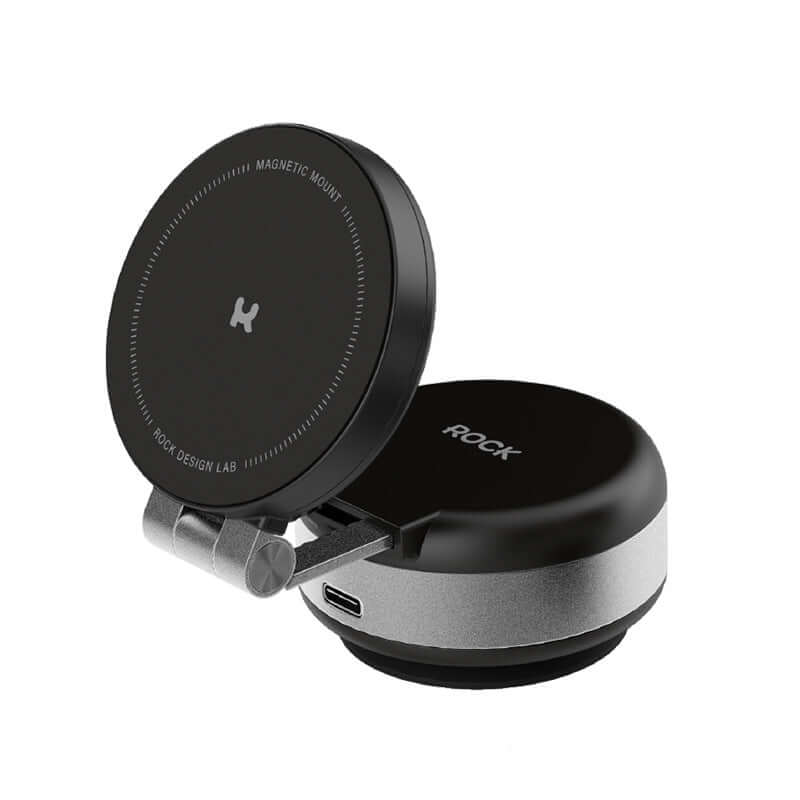 Electric Suction Cup Magnetic Magsafe Car Phone Holder Stand