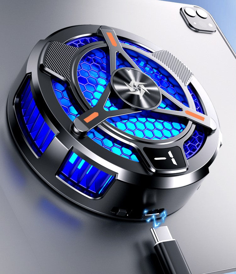 Magnetic iPad Tablet Cooling Fan Radiator with Temperature Display