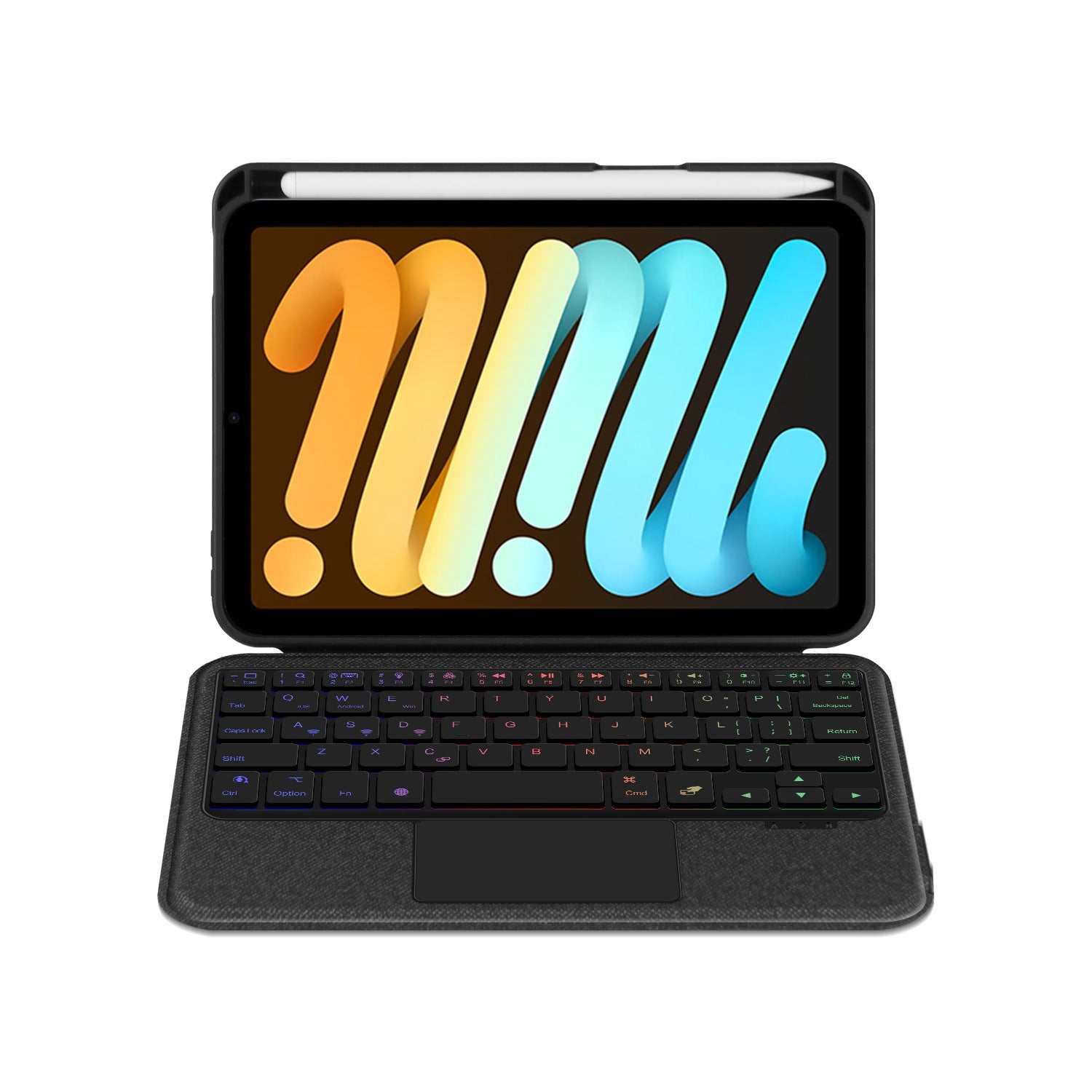 iPad mini 7 7th / 6 6th TouchPad Backlight bluetooth Keyboard Case